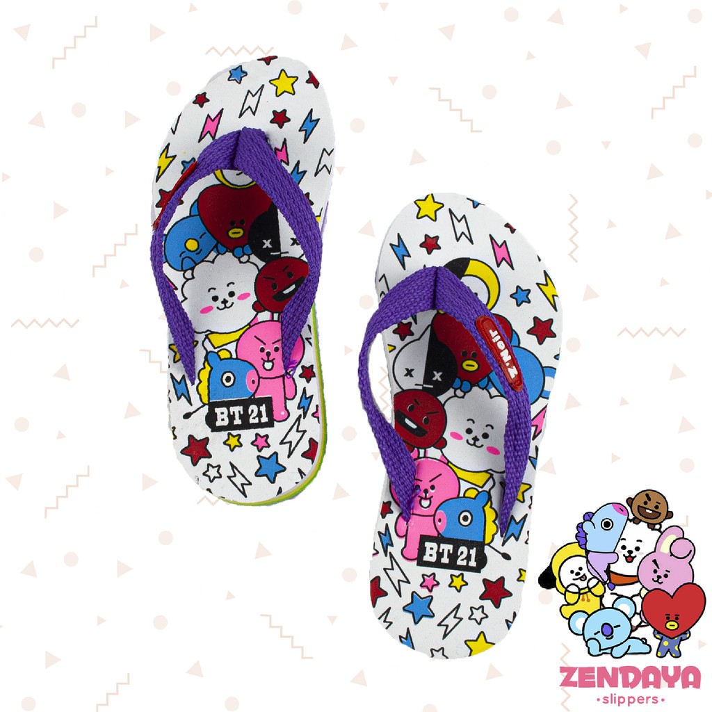 Sandal jepit anak BT21 Hak Zendaya 26 - 35 / sendal jepit anak perempuan