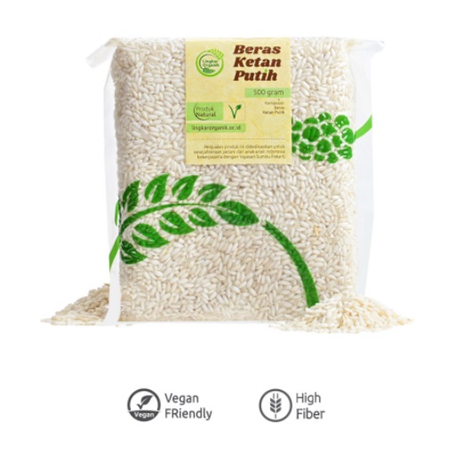 

Lingkar Organik - Beras Ketan Putih 500gr