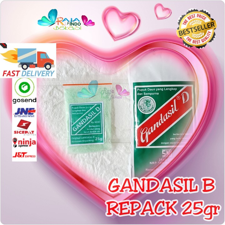 25GR Pupuk Gandasil B D Bunga Daun - Pupuk Nutrisi Semprot Air Khusus Untuk Daun Atau Bunga