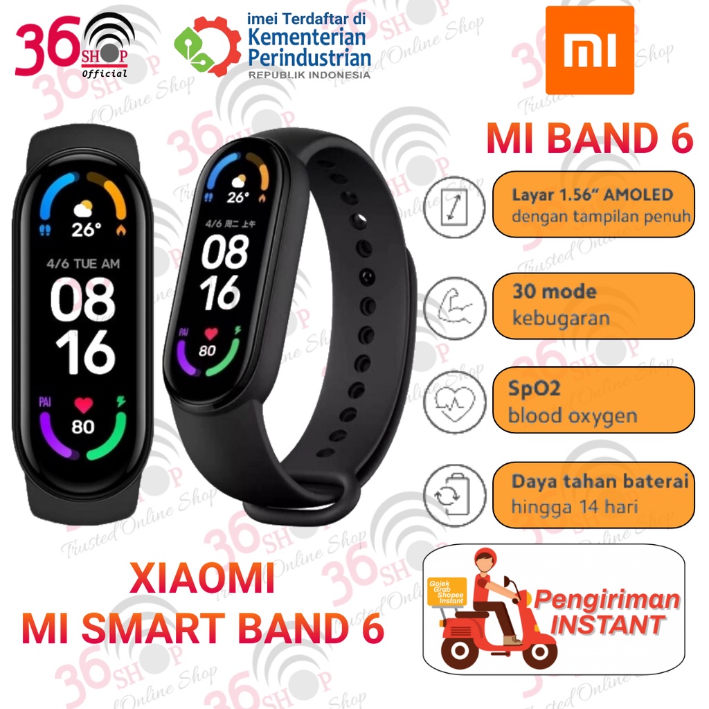 Mi band 6 Versi Bahasa Indo - Garansi Resmi TAM