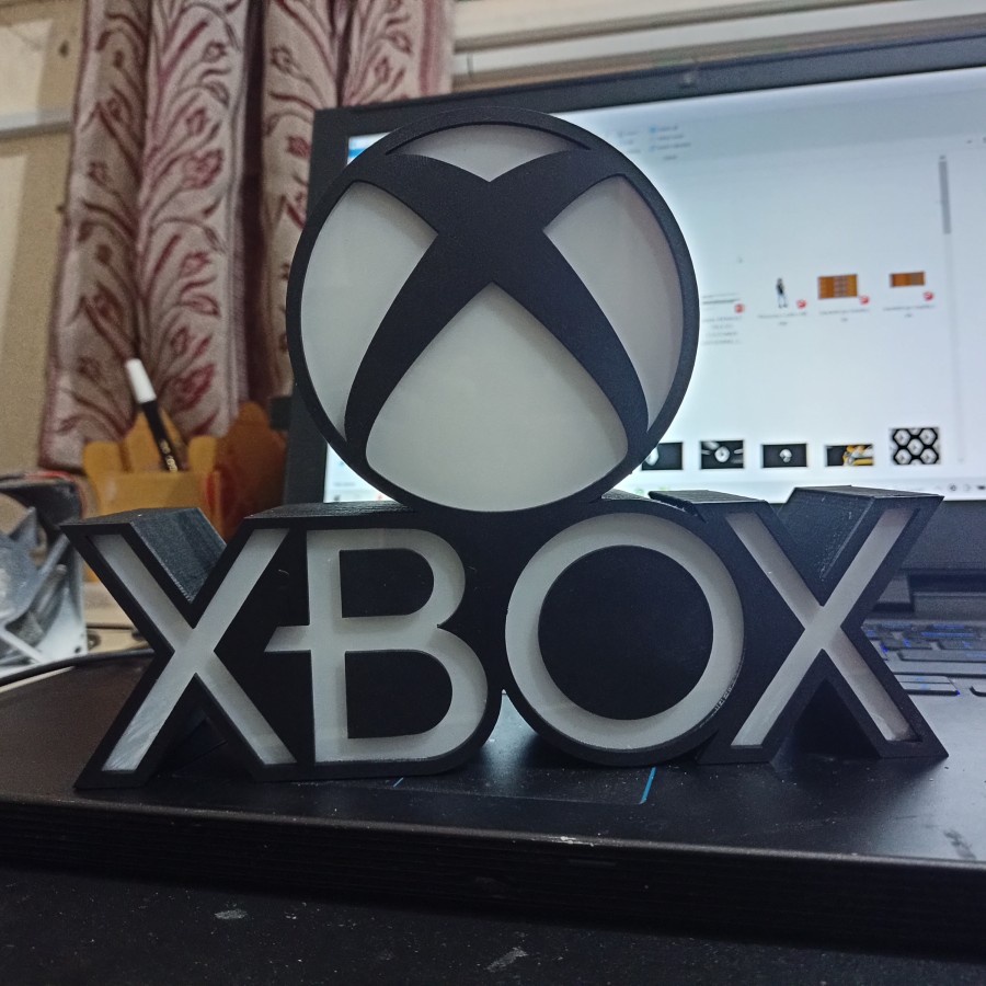 X BOX Lampu Tidur / Icon X BOX/ Pajangan Gaming type 2