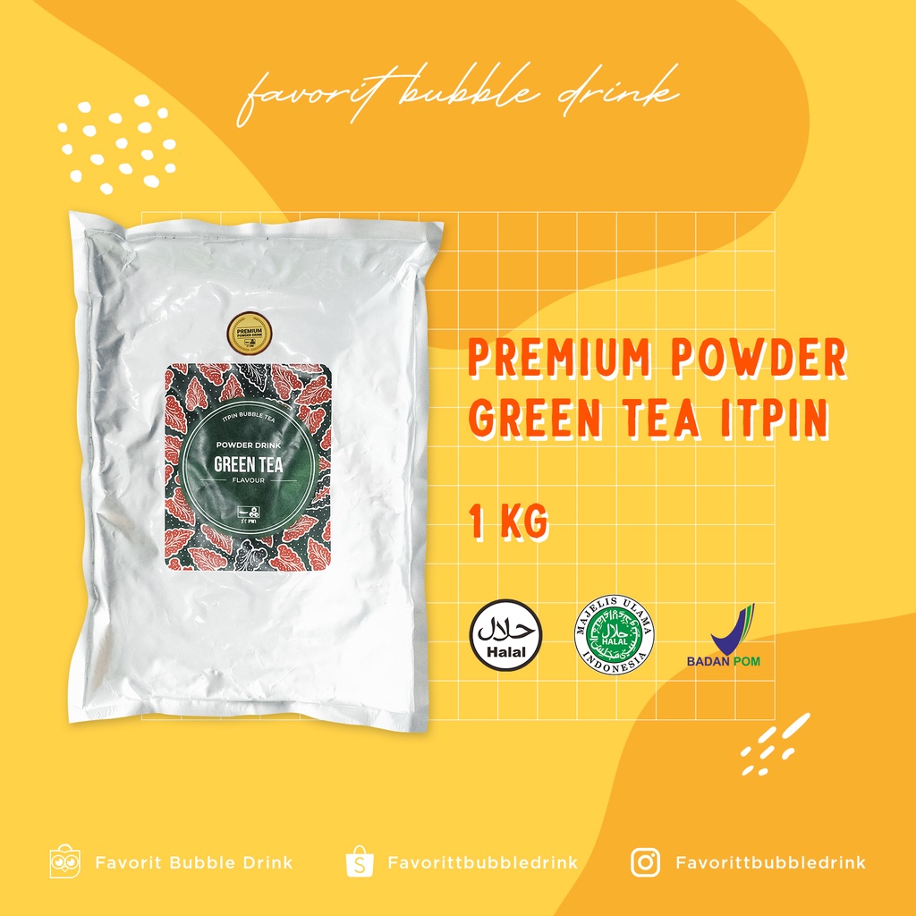 

Green tea Premium Powder Tea ITPIN