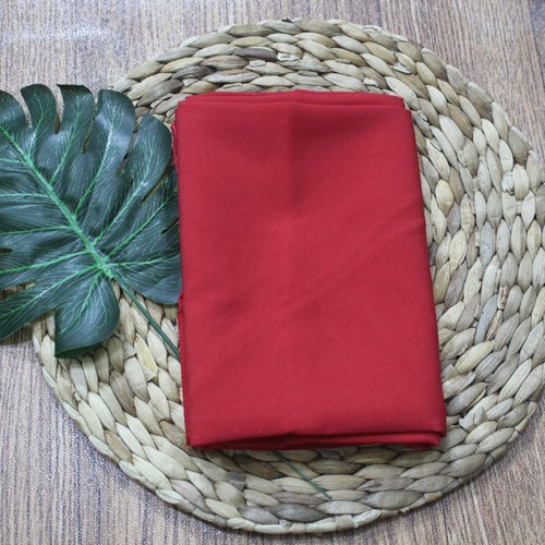 bergo maryam kerudung simpel tali nonpet jilbab wolfis-MERAH CABE