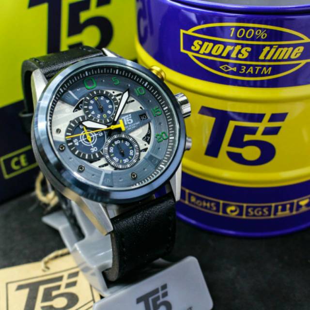 Jam T5 H3734 chronograph ORIGINAL bergaransi free tin box