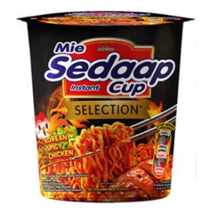 

Sedaap Mie Instan Cup Selection Korean Spicy Chiken 85Gr