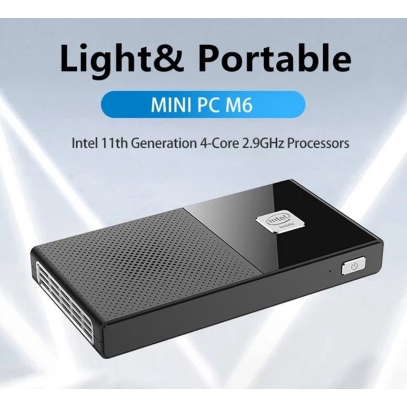 Mini PC M6 8/256GB SSD Jasper Lake N5105 HDMI 4K Windows 11 Pro