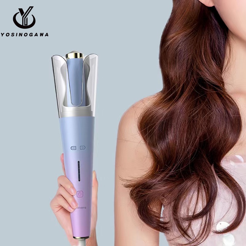 Automatic Curler Rambut / Catokan Rambut Curly / Catokan Rambut Keriting Import Termurah 100% Authentic-YOSINOGAWA