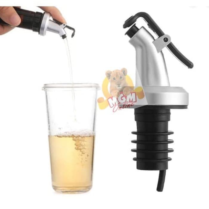 Kaca Botol minyak 500ml dengan Pourer anti spill air tight 2647