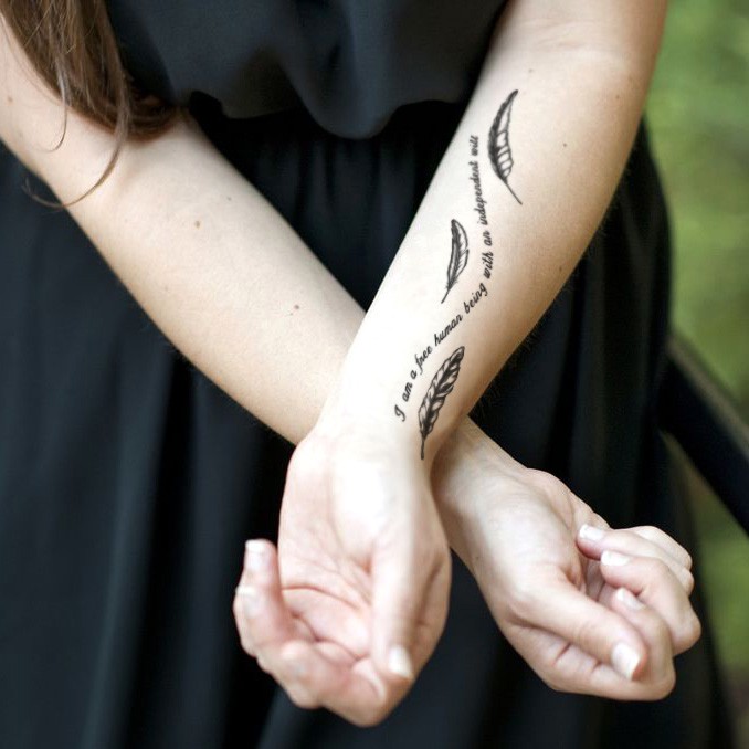 

POTATOO INDEPENDENT HUMAN BEING Temporary Tatto sticker