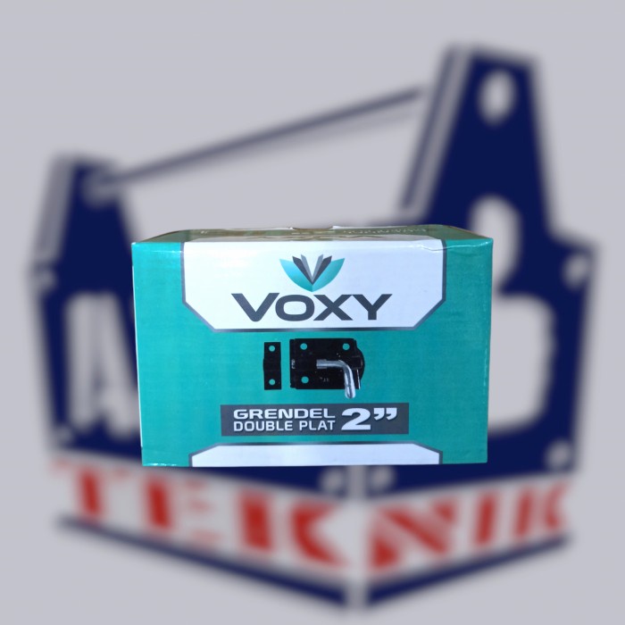 Grendel voxy 2 inch hitam double plat tebal murah meriah eceran