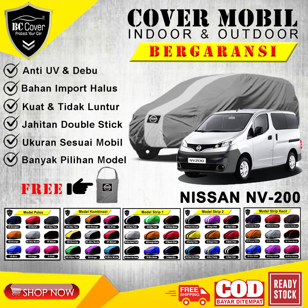 Cover Mobil Nissan NV200, Sarung Mobil Nissan NV 200, Mantel Tutup Pelindung Jas Mantol Kerudung Penutup Selimut Nissan NV200 Outdoor