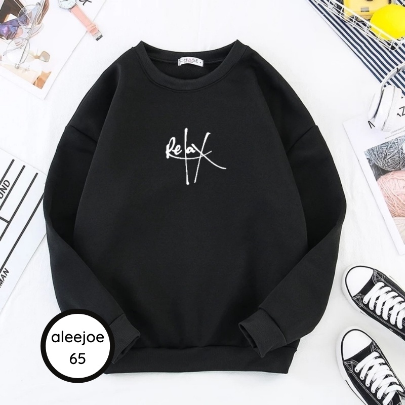 Crewneck Sweater Sweatshirt Pria aesthetic ANCE STUDIOS Beludru PanasMusim Gugur Berkerudung Dingin Remaja VersiKoreaTren