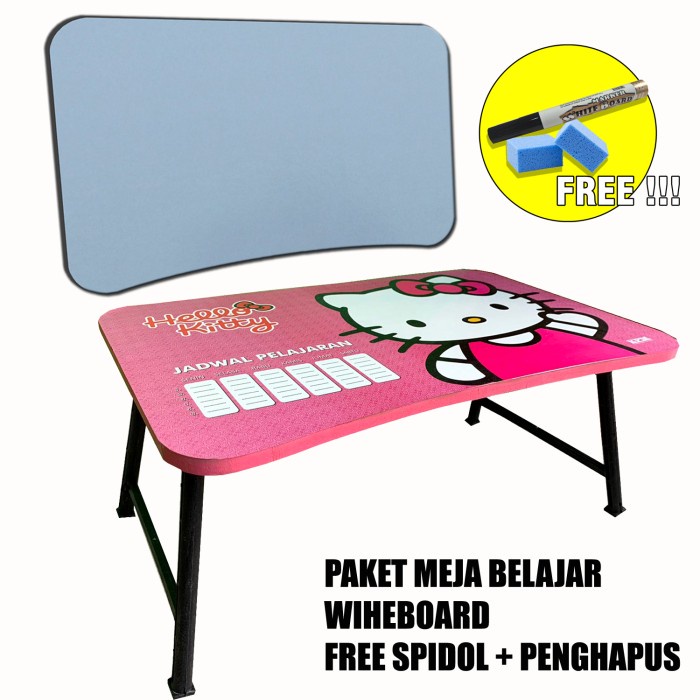 

Paket Meja Belajar Anak Dan Whiteboard Gambar (Free Spidol&Penghapus)