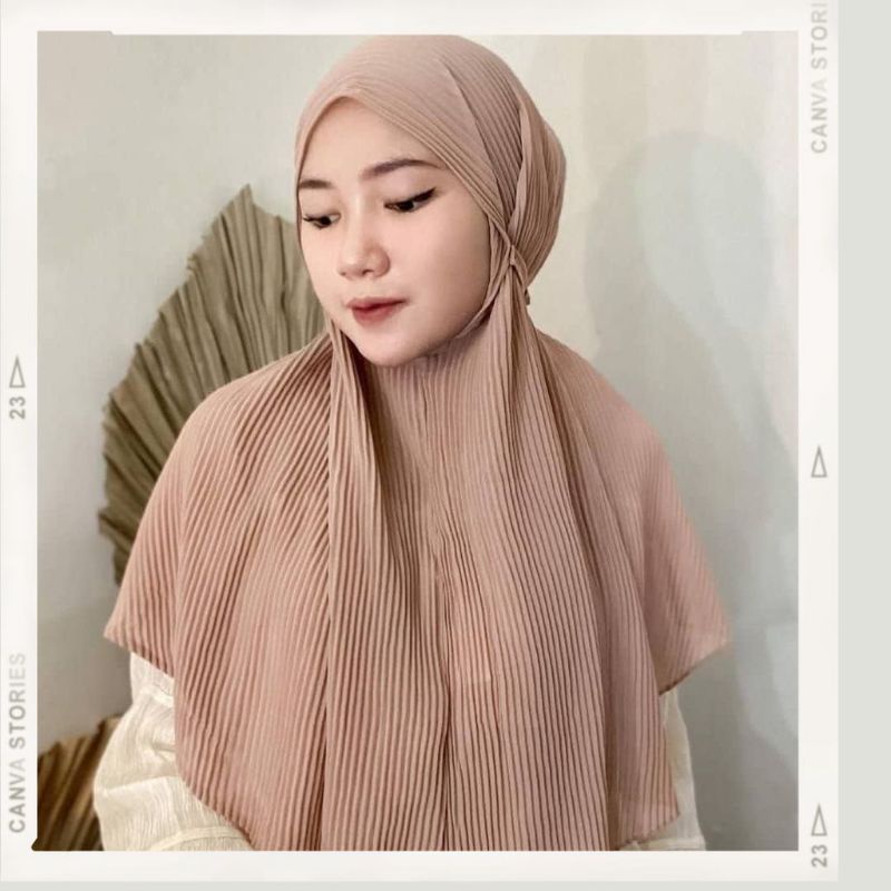 Khimar Maryam Non pet,Bergo Maryam  Lidi full/Hijab Maryam Tali matt Ceruty babydol