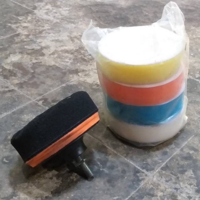 Busa spons poles 4 inch dengan pad