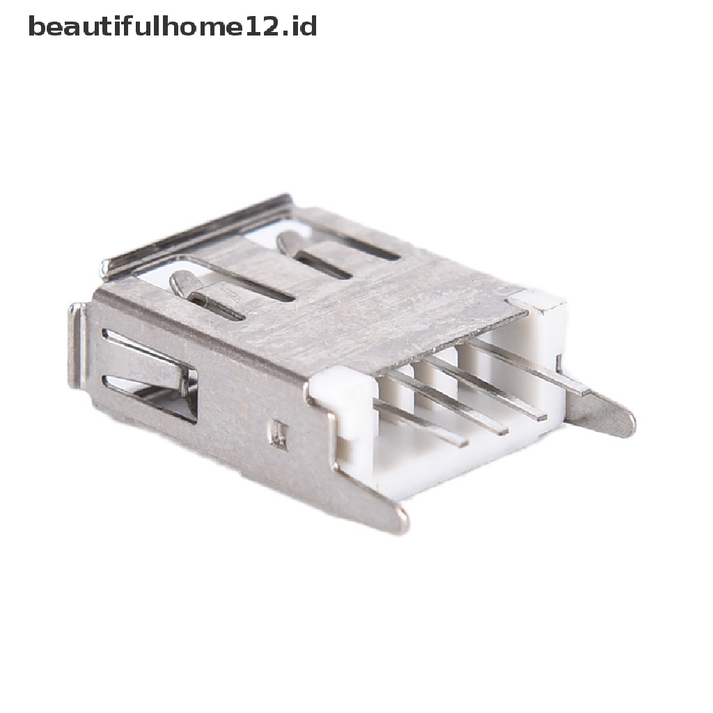 【beautifulhome12.id】 USB Female Socket Type A 4Pin 180 Degree Solder Connector .