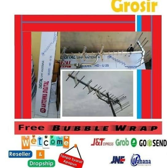 Antena tv digital OUTDOOR dan analog LUAR PF HDU 25 HDU-25 HD U25
