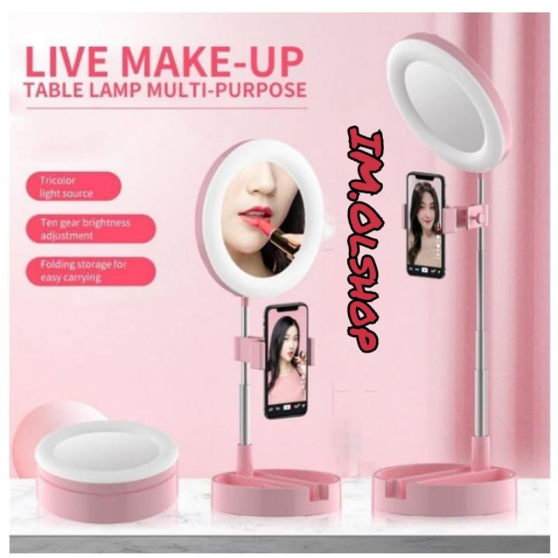 Lampu Selfie Ring Light LED/LED Selfie Ring Light Desktop Phone Holder⭐ImOlshop⭐