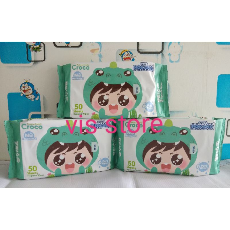 tissue basah Pokana Hygiene Wipes 50 sheets Non Perfumed