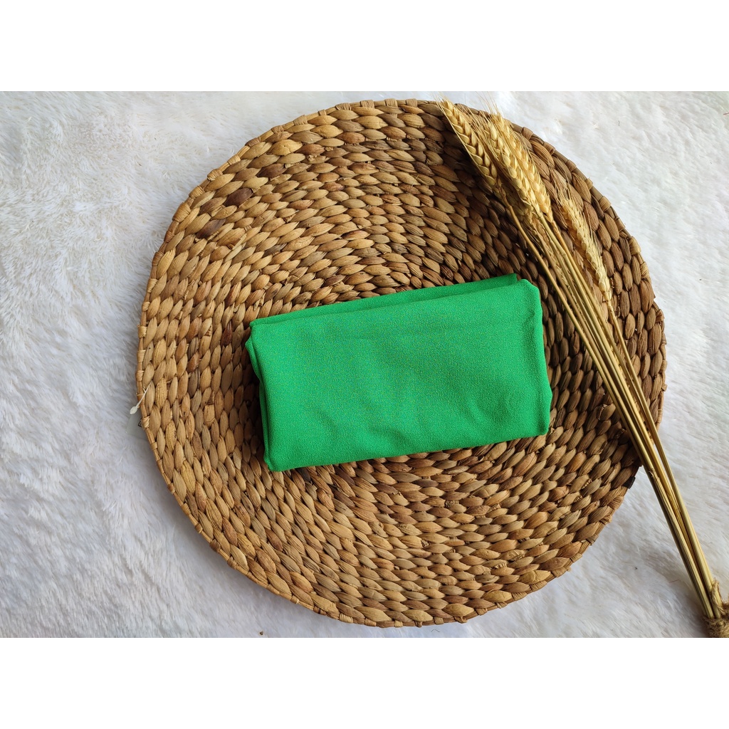 PART 3 : PASMINA DIAMON 175x75 PASHMINA DIAMOND GEORGETTE-GREEN