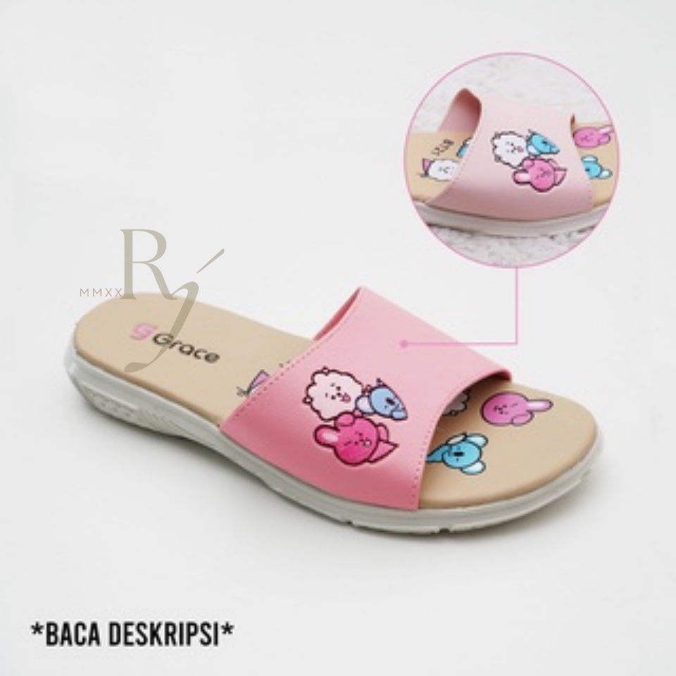 GRACE [MUSE SLOP] Sandal Anak Perempuan BT/ Sendal Selop Anak Perempuan