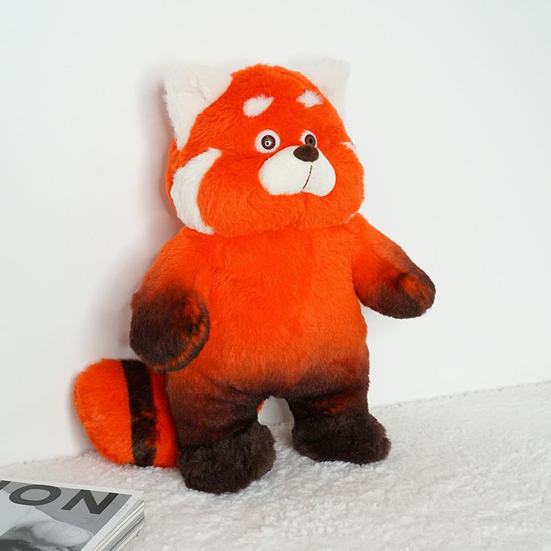 40cm Boneka Turning Red Panda Plush Doll Kawaii Cute Anime Stuffed Birthday Gift For Kids Mainan