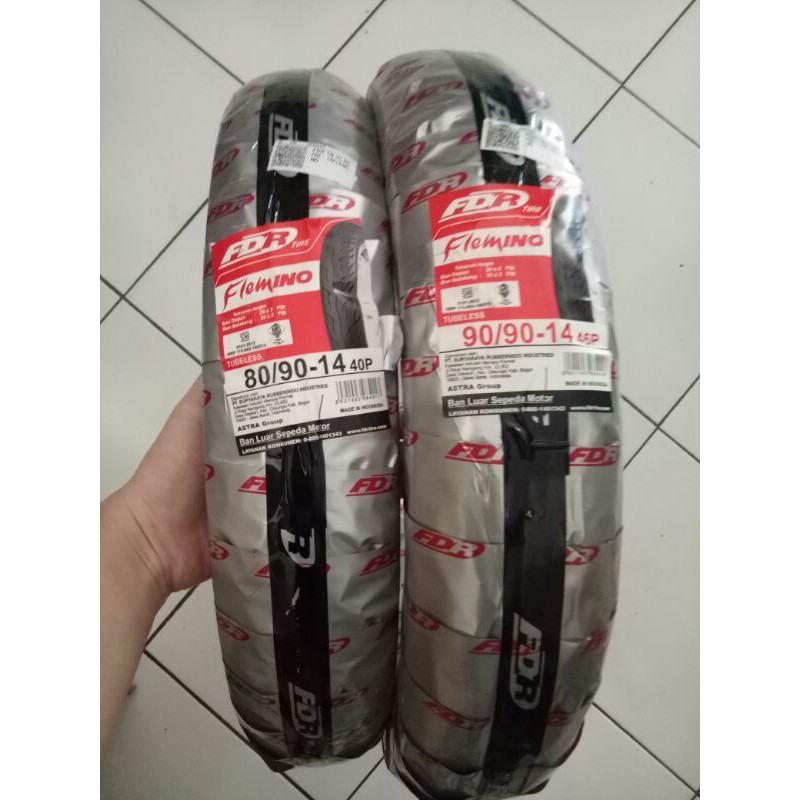Ban luar FDR tubles sepasang depan dan belakang motor matic