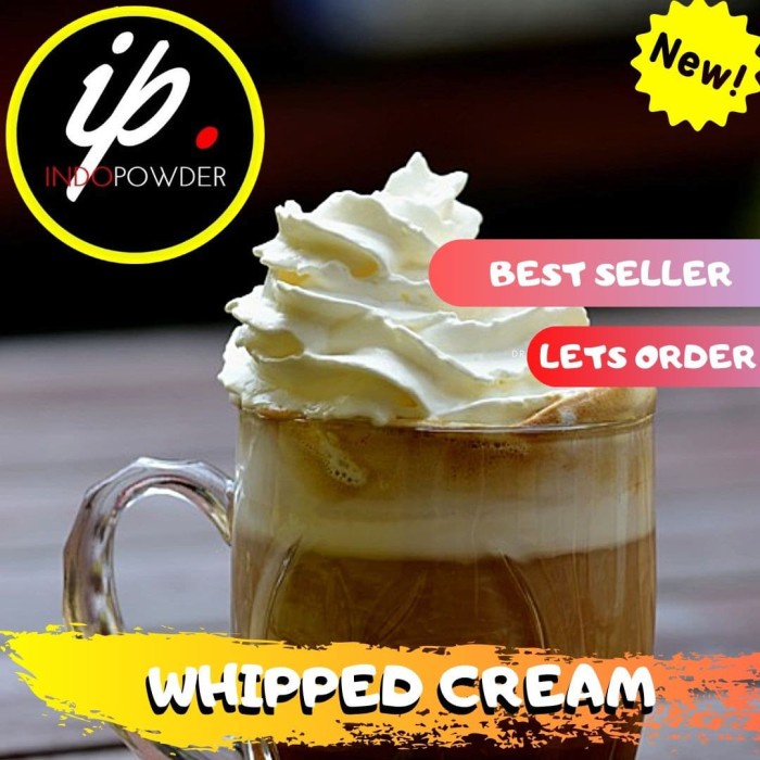 

DISKON - (BISA COD) WHIPPED CREAM 1Kg - Bubuk WHIPPED CREAM 1Kg - WHIPED CREAM Powder 1Kg