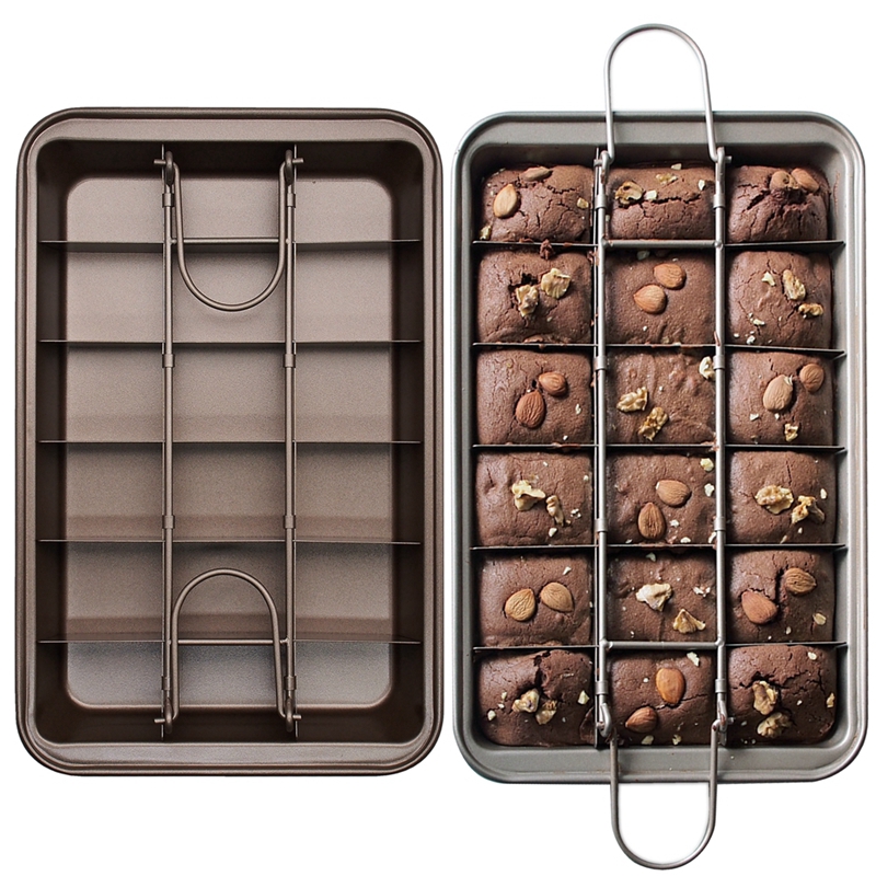  Ready Stock  Loyang  Brownies  Anti Lengket dengan Sekat  