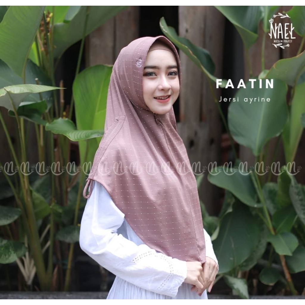 [Ori Nael] FAATIN || hijab instan jersey ayrine || kerudung instan pad serut