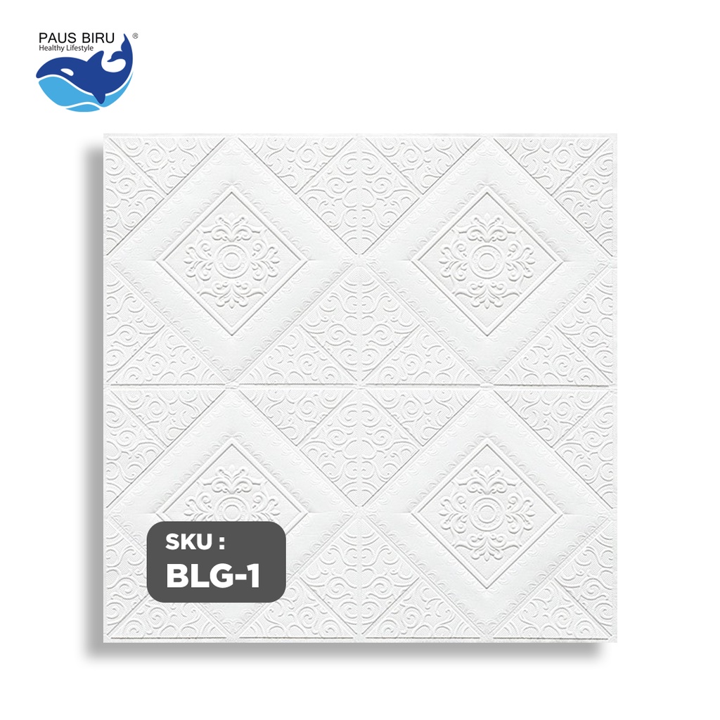 Paus Biru - Wallpaper Dinding FOAM Timbul 3D Bata CLASSIC BRICK 70 x 77 cm-BLG-1 BATIK
