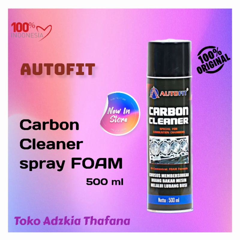 Autofit Carbon Cleaner Spray 500 ml Foam Pembersih Ruang Bakar Mobil