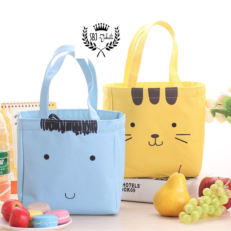 Tas Bekal Lunch Bag Rantang Kotak Makan Insulated Cooler Bag Kartun