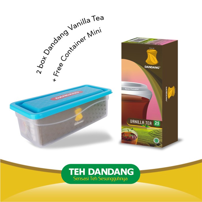 

Teh-Daun- Teh Dandang Vanilla Free Containmini - Teh Celup Isi 2 Box @25 Tea Bag -Daun-Teh 800 Teh-