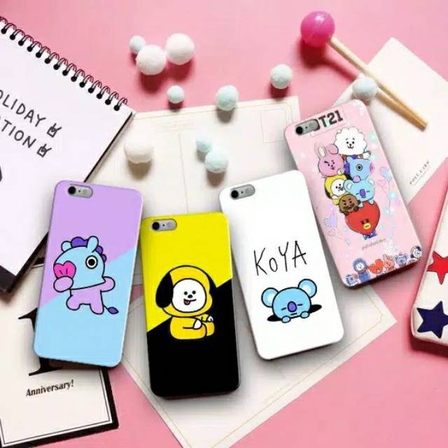 CASING SERIES BT21 ALL TYPE HP ANDROID & IPHONE