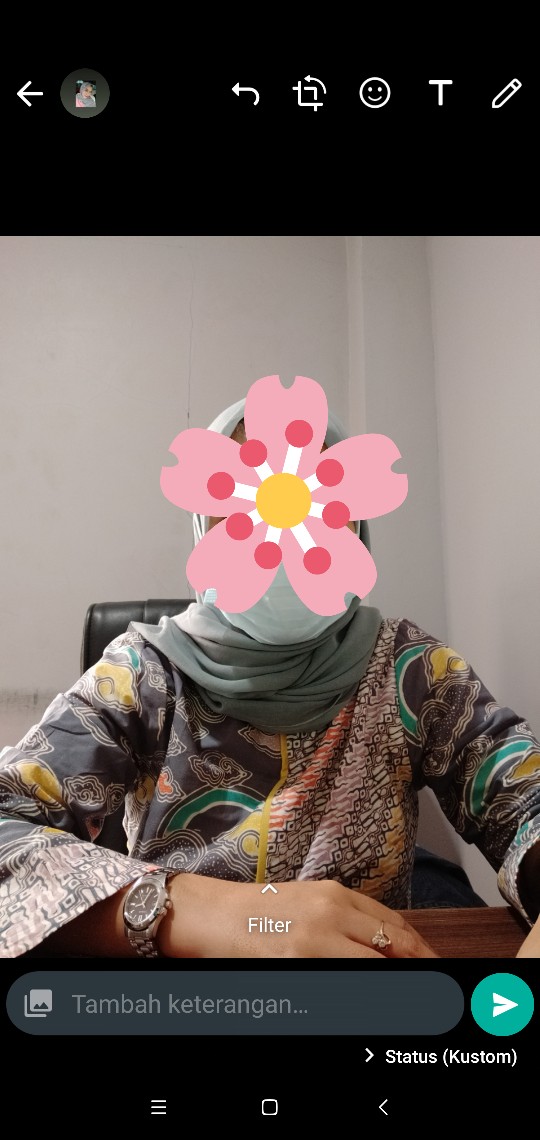 Mega Blouse Batik Kerja Wanita Batik Megamendung Batik Cantik Lengan Panjang