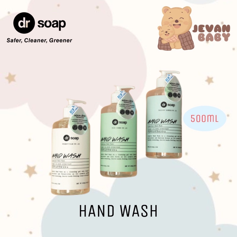 Dr Soap Hand Wash 500ml Balcony Breeze / Irish Green / Forestville