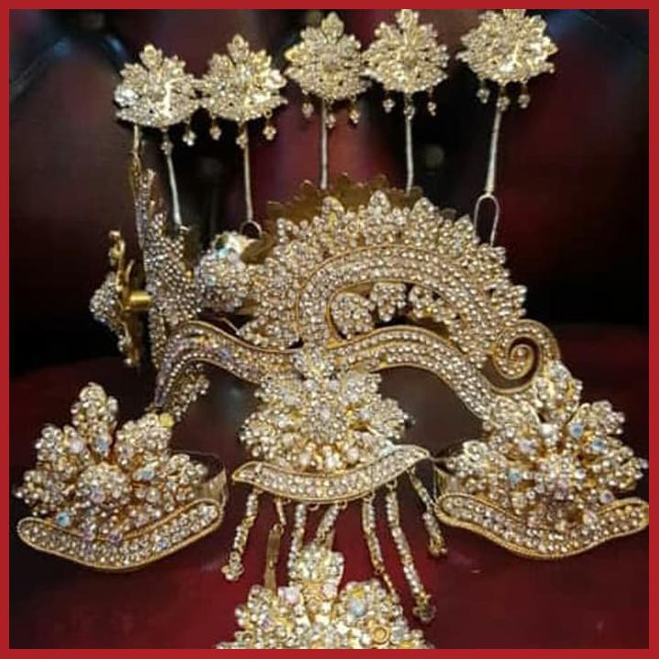 MAHKOTA TIARA HIASAN KEPALA PENGANTIN ADAT JAWA SUNDA MODERN IV
