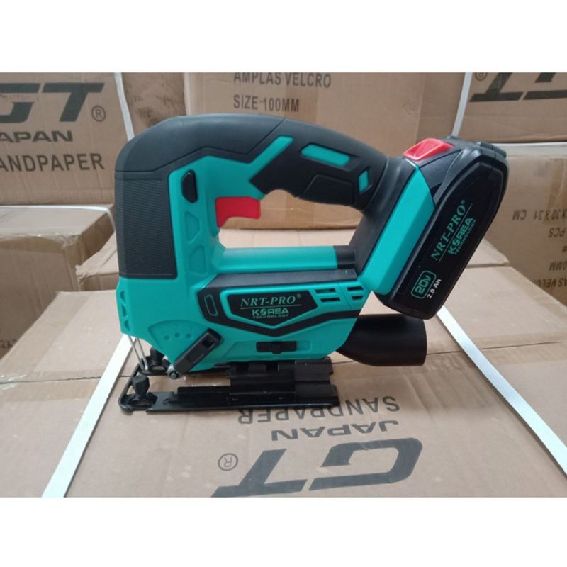 NRT PRO JV 65 DC Mesin gergaji jigsaw batrei 20V jigsaw cordless