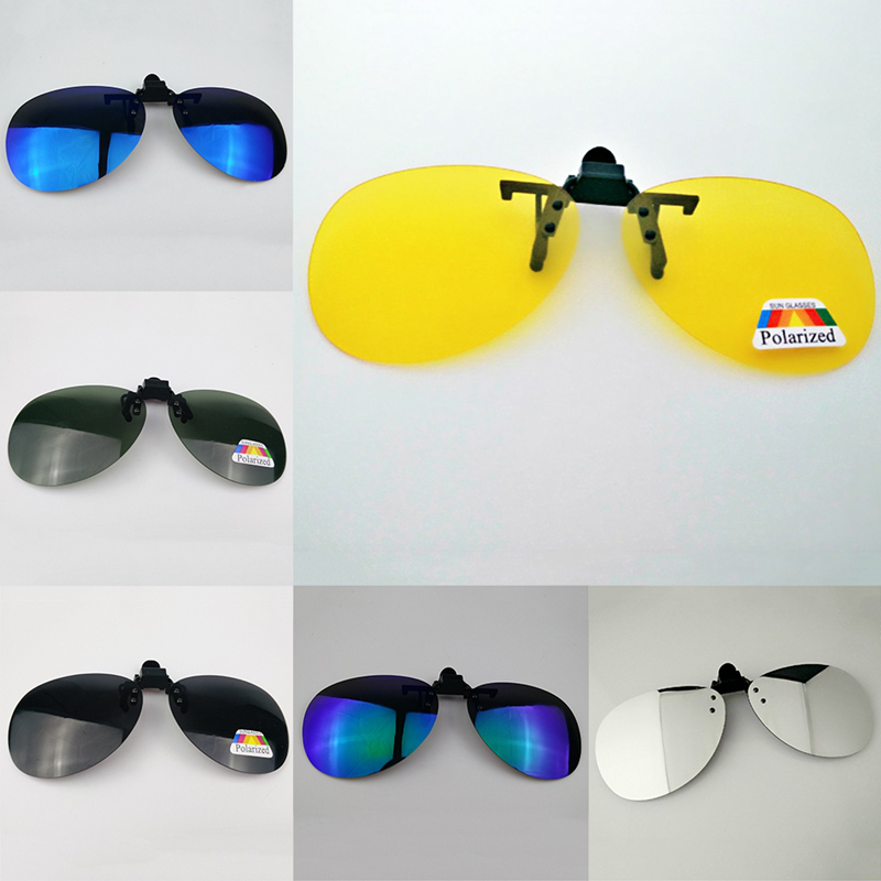 Kacamata Lensa Polarized Model Flip Up Dengan Night Vision untuk Mengemudi