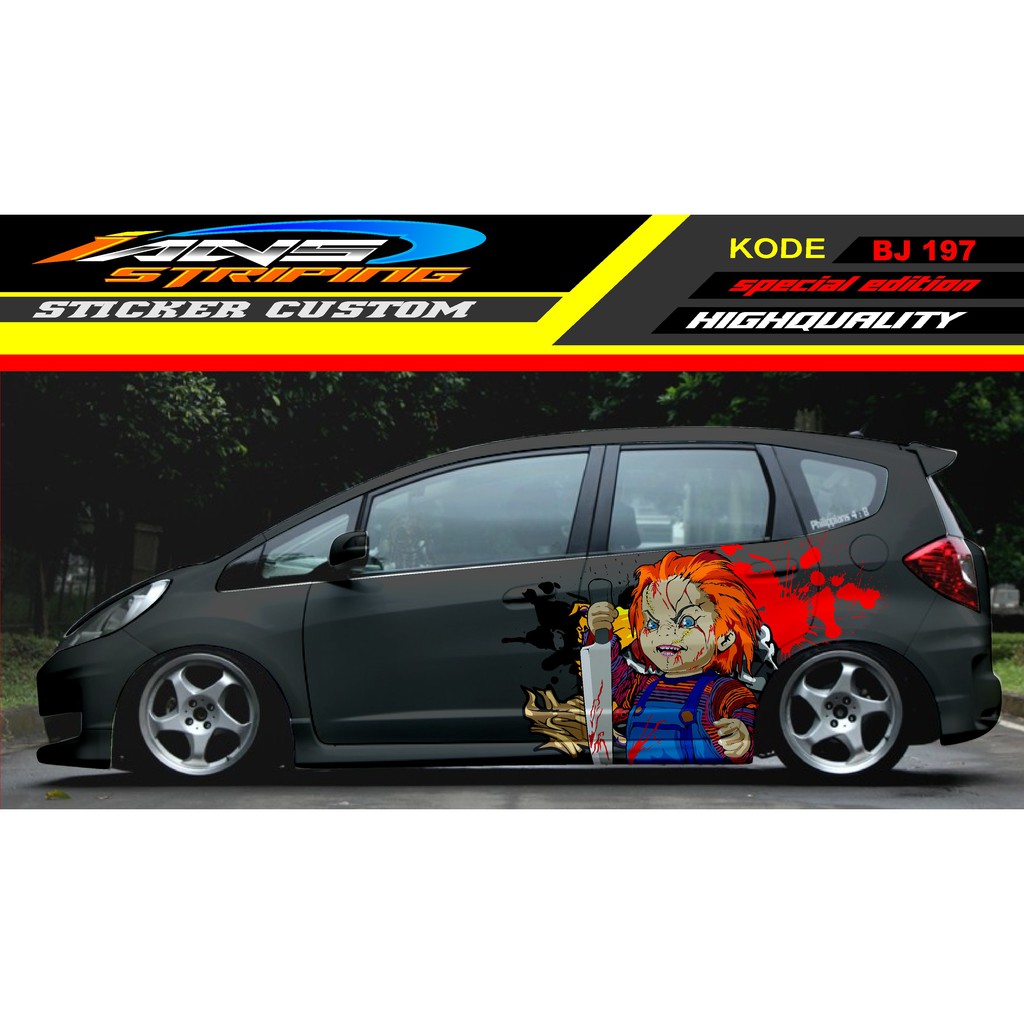 STICKER MOBIL HONDA JAZZ / DECAL STICKER MOBIL / STIKER MOBIL / STRIKER DECAL MOBIL