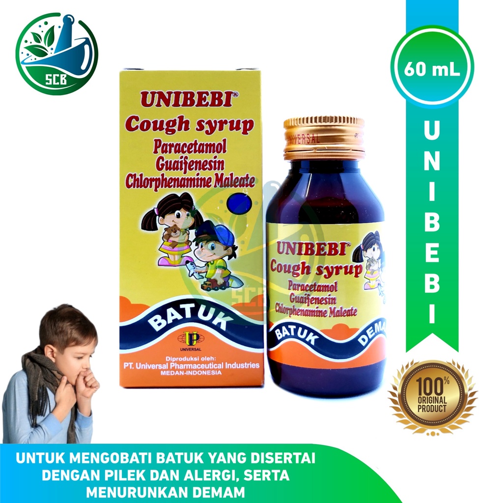 Unibebi Cough Syrup Paracetamol 60ml - Obat Batuk & Demam