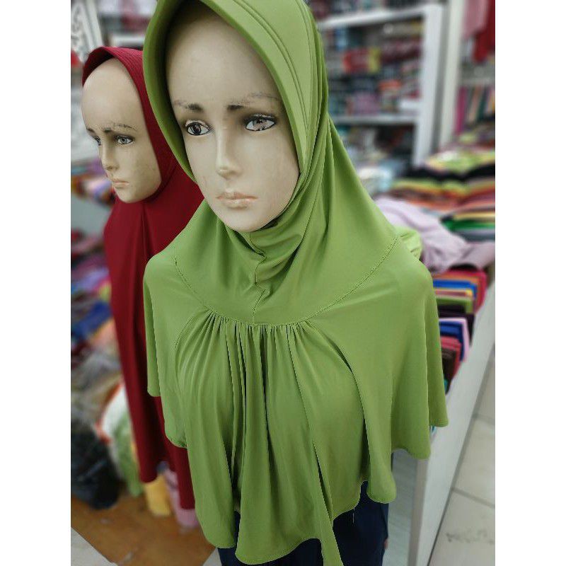 BERGO SNADA KCB / JILBAB SPORTY / HIJAB INSTANT PART 2-Melon