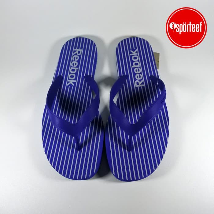 Sendal Original Reebok Stripe Flip II LP Royal/ Sandal Pria Biru