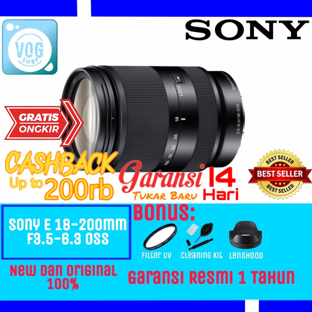 LENSA SONY E-MOUNT 18-200mm F3.5-6.3 OSS - LENSA SONY 18-200MM