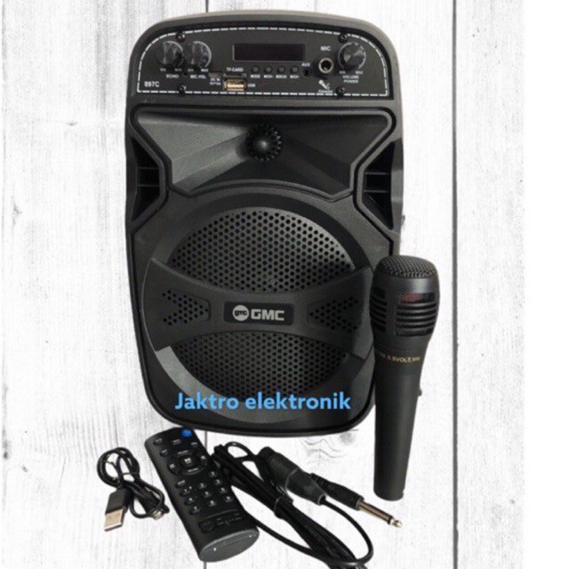 Speaker Bluetooth GMC 897C / 897Q Karaoke Free Mic