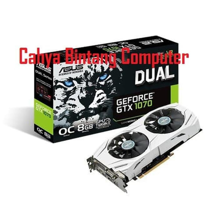 VGA ASUS DUAL FAN GEFORCE GTX 1070-08G