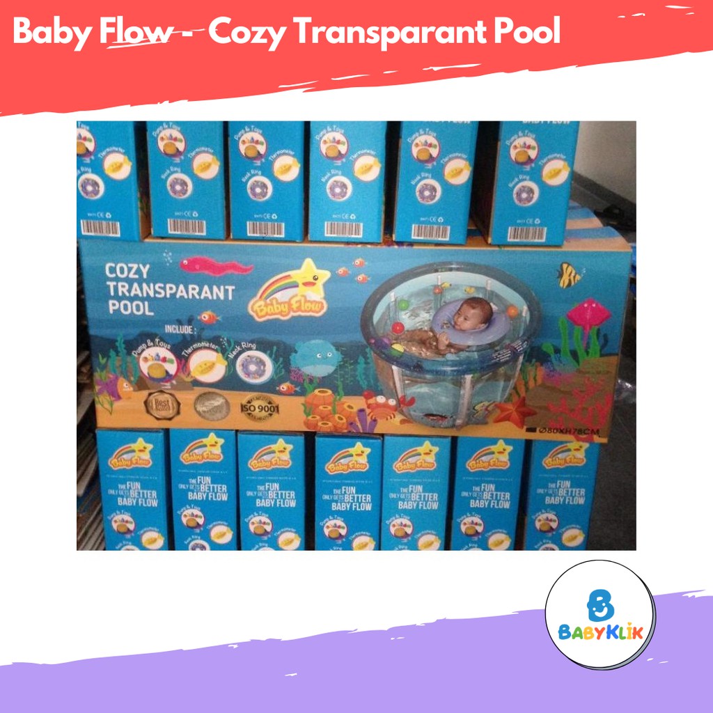 Baby Flow Baby Swimming Cozy Transparant/ Kolam Spa Bayi