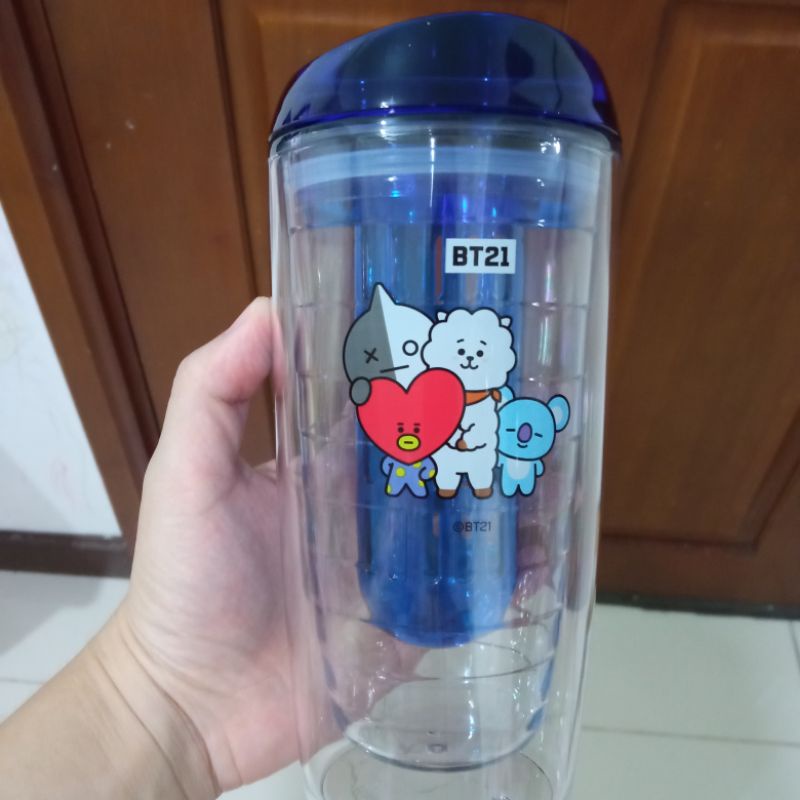 Milk life tumbler BT21 blue NEW
