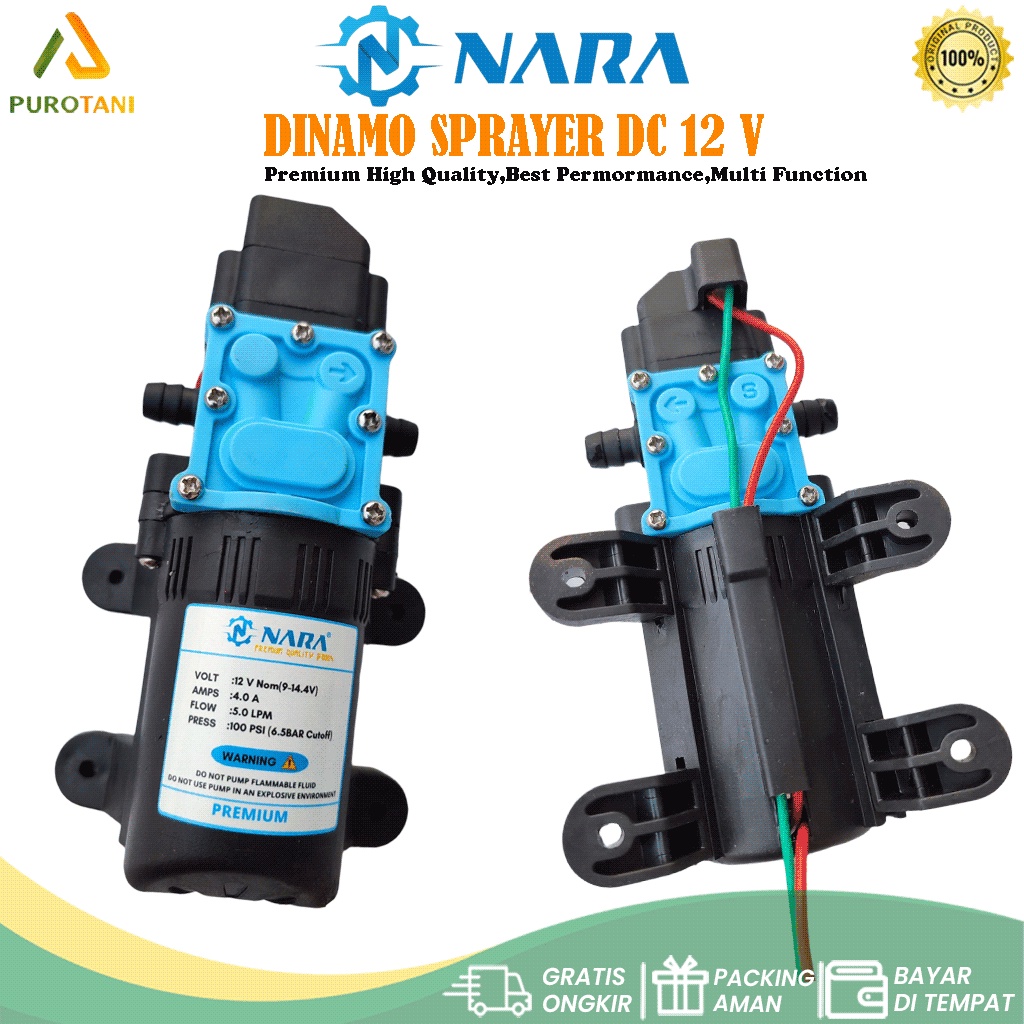 Mesin Sprayer Elektrik NARA 100PSI 12V SOKET-DRAT